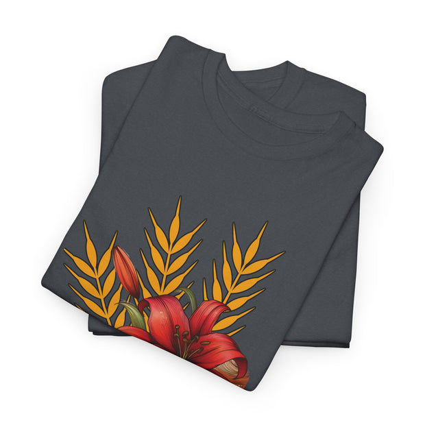 Saskatchewan Lily Unisex Heavy Cotton Tee