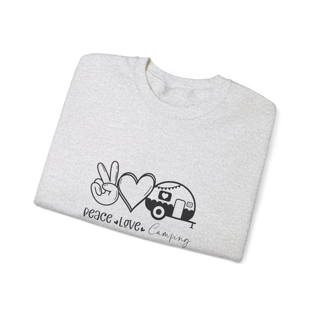 Peace Love Camping Unisex Heavy Blend™ Crewneck Sweatshirt