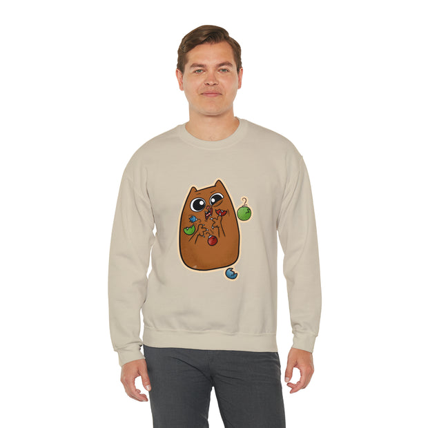 Christmas cat Unisex Heavy Blend™ Crewneck Sweatshirt