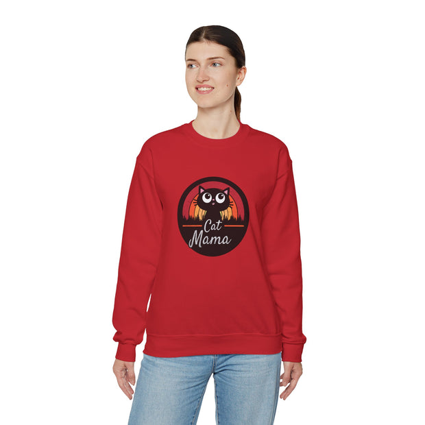 Cat Mama Unisex Heavy Blend™ Crewneck Sweatshirt