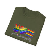 Peace Love and Equality Unisex Softstyle T-Shirt
