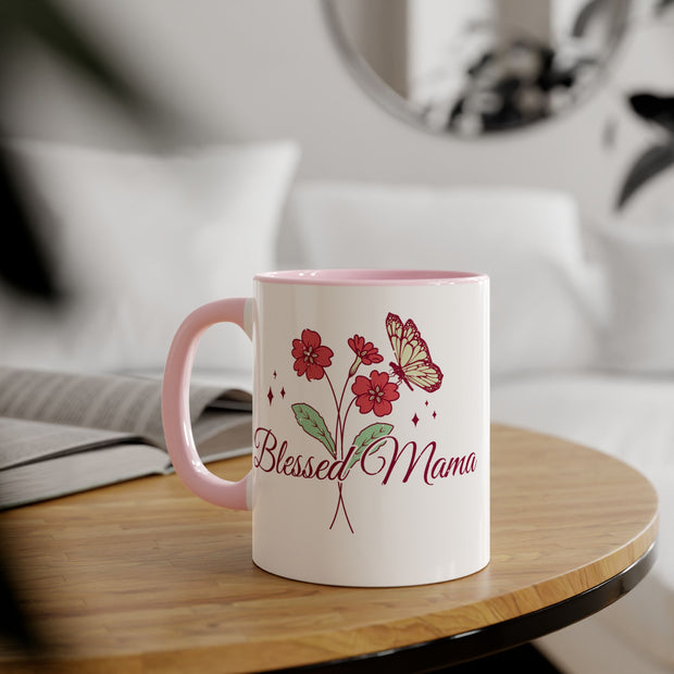 Blessed Mama Accent Mugs, 11oz