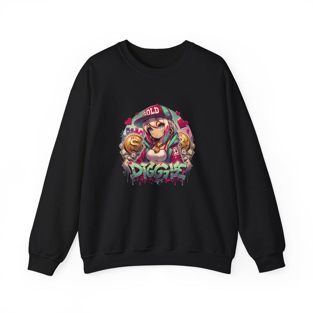 Graffiti Anime Girls Unisex Heavy Blend™ Crewneck Sweatshirt
