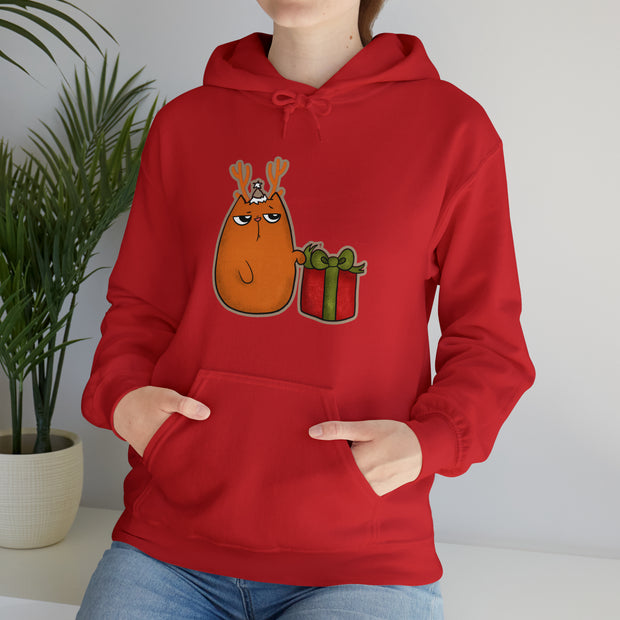 Christmas cat Unisex Heavy Blend™ Hooded Sweatshirt