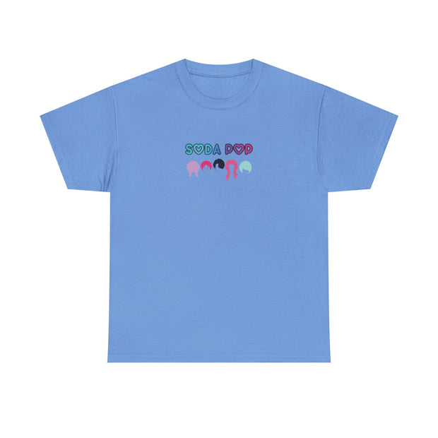 Colorful Soda Pop Unisex Heavy Cotton Tee | Fun Graphic Tee for All Occasions, Festival Apparel, Casual Wear, Gift Ideas, Summer Style