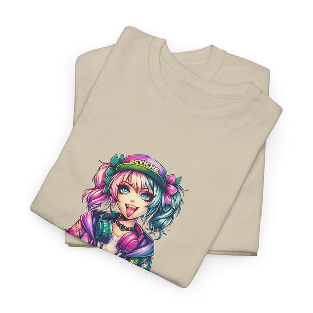 Graffiti Anime Girls Unisex Heavy Cotton Tee