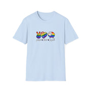 Peace Love and Pride Unisex Softstyle T-Shirt