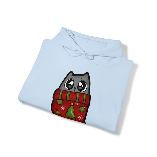 Christmas Cat Unisex Heavy Blend™ Hooded Sweatshirt