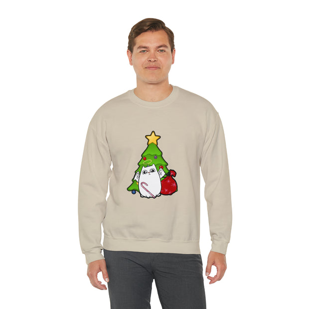 Christmas cat Unisex Heavy Blend™ Crewneck Sweatshirt