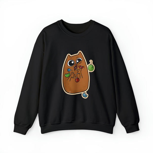 Christmas cat Unisex Heavy Blend™ Crewneck Sweatshirt