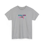 Colorful Soda Pop Unisex Heavy Cotton Tee | Fun Graphic Tee for All Occasions, Festival Apparel, Casual Wear, Gift Ideas, Summer Style