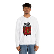 Christmas cat Unisex Heavy Blend™ Crewneck Sweatshirt