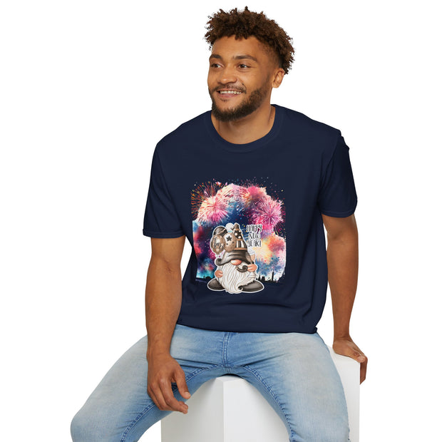 Gnome New Year Unisex Softstyle T-Shirt