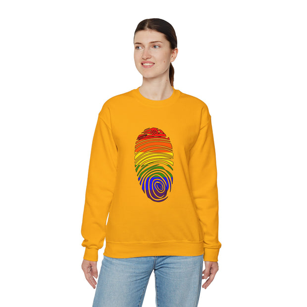 Pride Fingerprint Unisex Heavy Blend™ Crewneck Sweatshirt