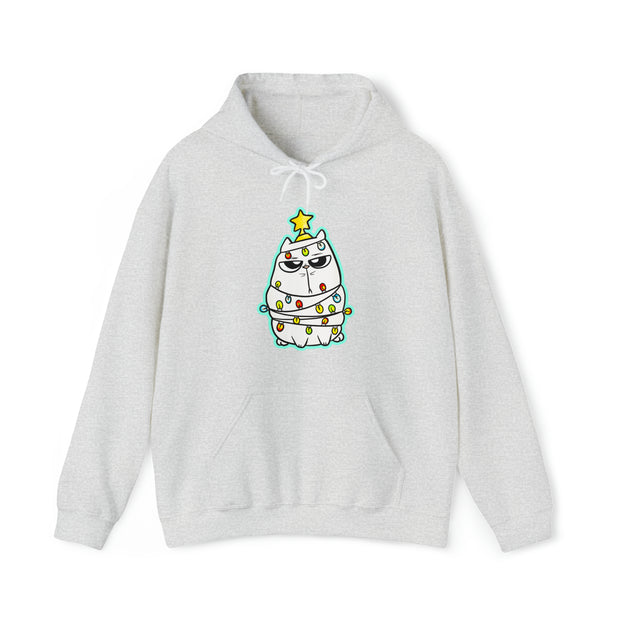 Christmas Cat Unisex Heavy Blend™ Hooded Sweatshirt