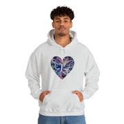 Heart Butterfly Unisex Heavy Blend™ Hooded Sweatshirt