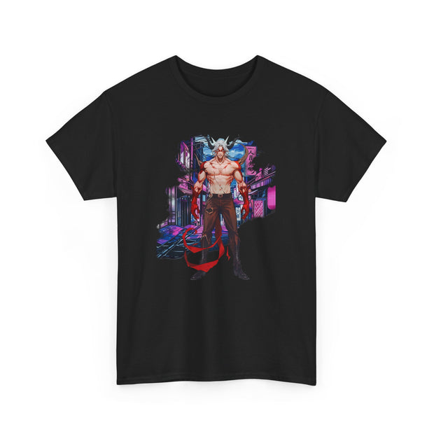 Anime Male Demon Unisex Heavy Cotton Tee