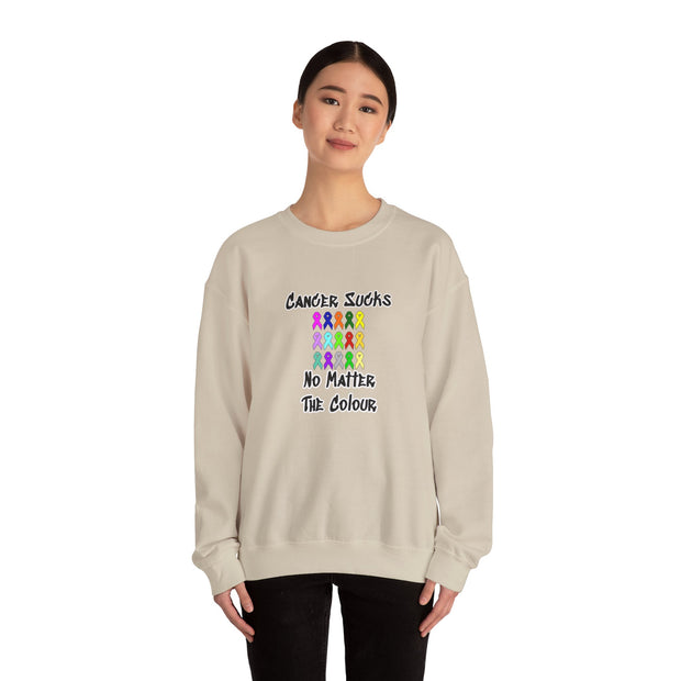 Cancer Sucks Unisex Heavy Blend™ Crewneck Sweatshirt