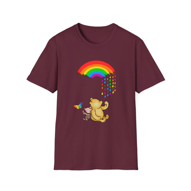 Winnie the Pooh Raining Pride Unisex Softstyle T-Shirt
