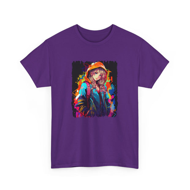 Graffiti Anime Girls Unisex Heavy Cotton Tee