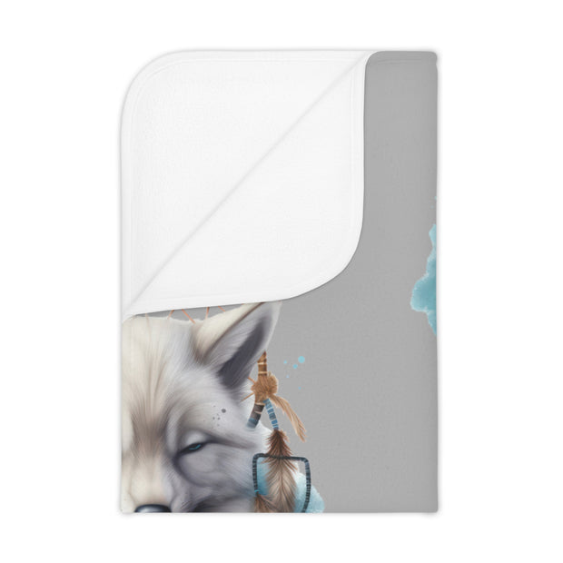 Baby wolf Toddler Blanket