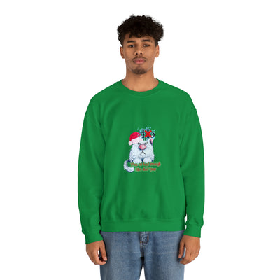 Christmas cat Unisex Heavy Blend™ Crewneck Sweatshirt