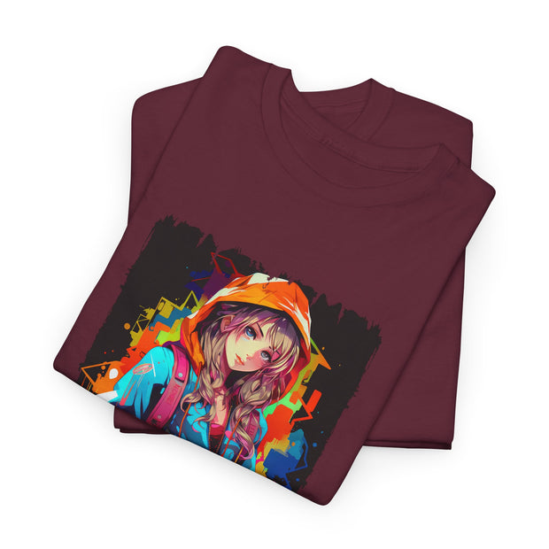 Graffiti Anime Girls Unisex Heavy Cotton Tee