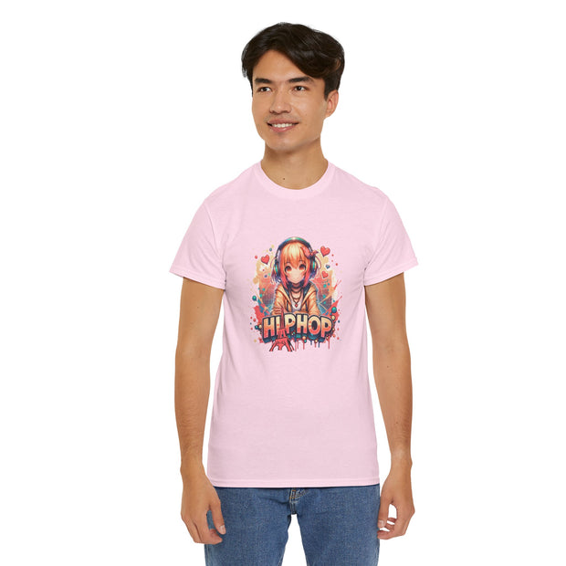 Graffiti Anime Girl Unisex Heavy Cotton Tee