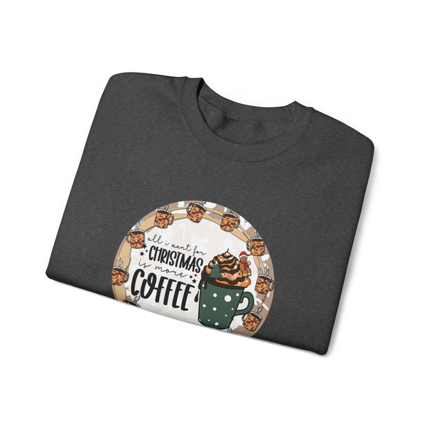 Christmas Coffee Unisex Heavy Blend™ Crewneck Sweatshirt