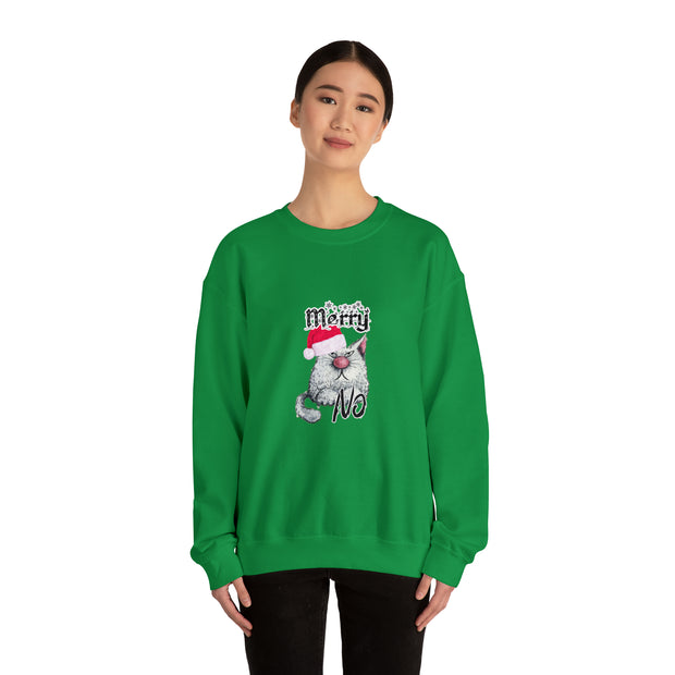 Christmas cat Unisex Heavy Blend™ Crewneck Sweatshirt