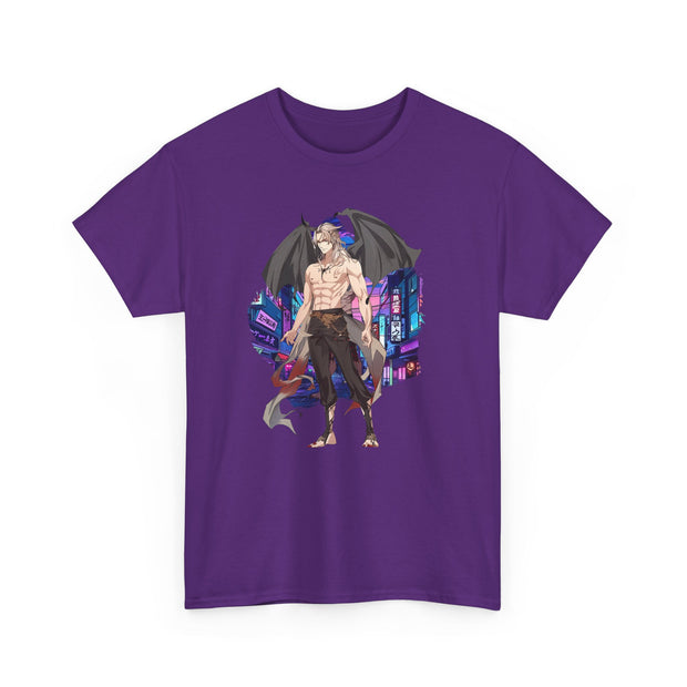 Anime Male Demon Unisex Heavy Cotton Tee