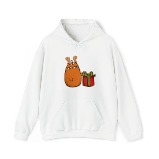Christmas cat Unisex Heavy Blend™ Hooded Sweatshirt