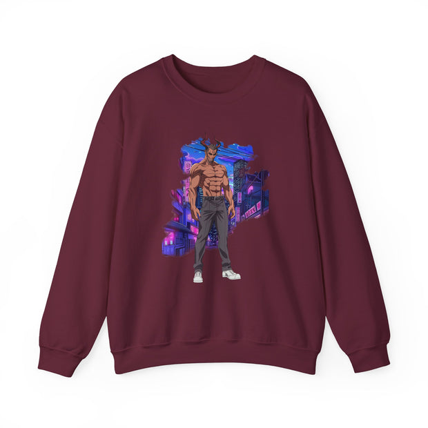Anime Male Demon Unisex Heavy Blend™ Crewneck Sweatshirt