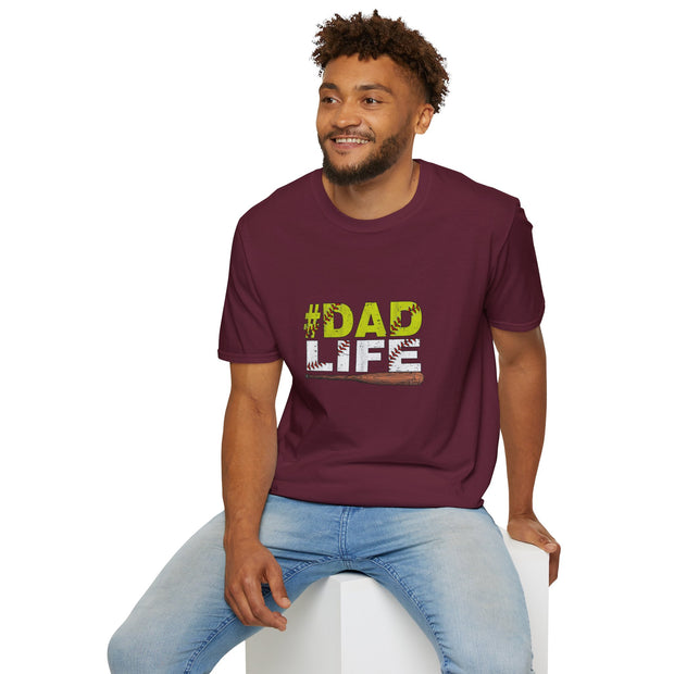 Baseball Dad Life Unisex Softstyle T-Shirt