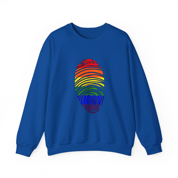 Pride Fingerprint Unisex Heavy Blend™ Crewneck Sweatshirt