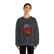 Christmas cat Unisex Heavy Blend™ Crewneck Sweatshirt
