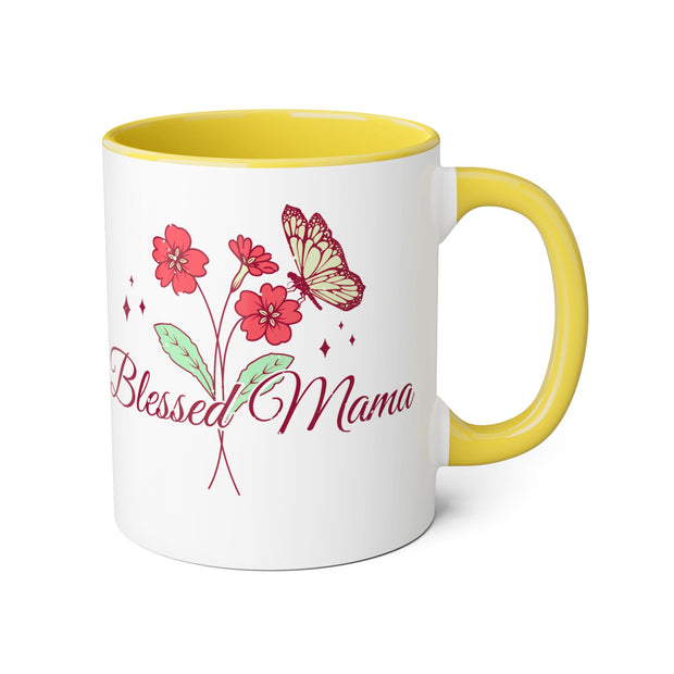 Blessed Mama Accent Mugs, 11oz