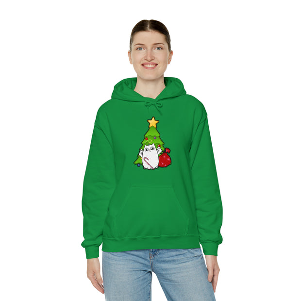 Christmas cat Unisex Heavy Blend™ Hooded Sweatshirt