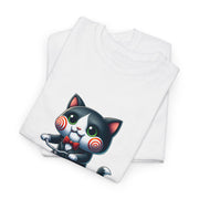 Horror Movie Cats Unisex Heavy Cotton Tee