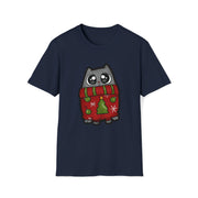 Christmas cat Unisex Softstyle T-Shirt