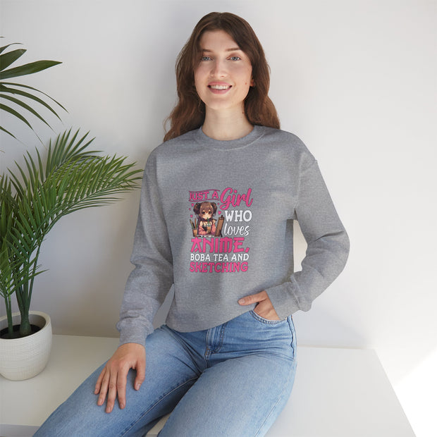 Just a Girl Unisex Heavy Blend™ Crewneck Sweatshirt