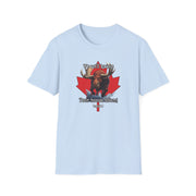 Bring Your House Down Unisex Canadian Moose Softstyle T-Shirt - 'We Will Bring Your House Down' Design