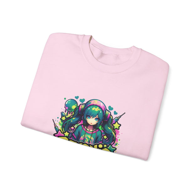 Graffiti Anime Girls Unisex Heavy Blend™ Crewneck Sweatshirt