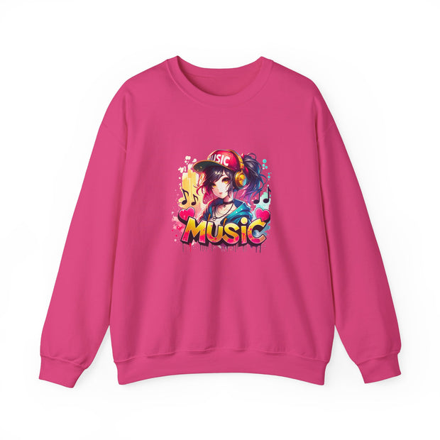 Graffiti Anime Girls Unisex Heavy Blend™ Crewneck Sweatshirt