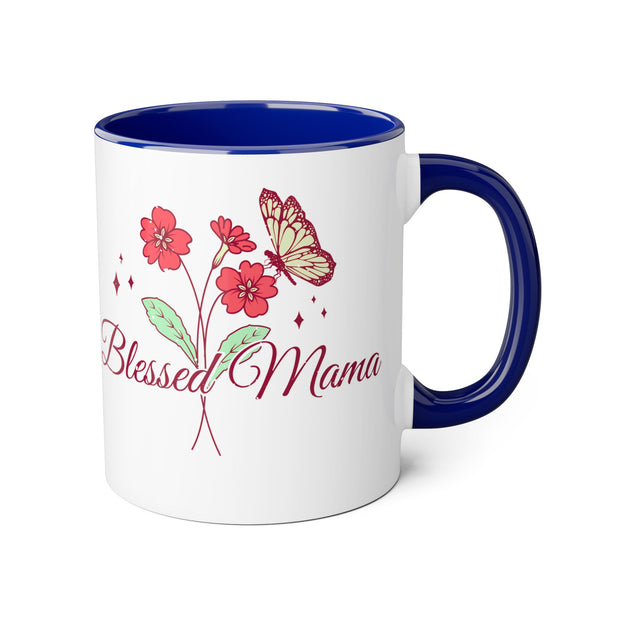 Blessed Mama Accent Mugs, 11oz