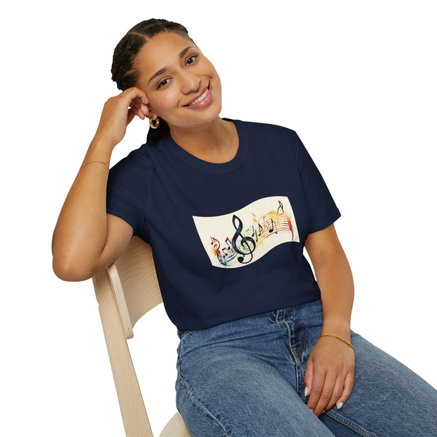 Musical Notes Unisex Softstyle T-Shirt