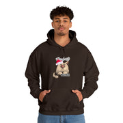 Christmas cat Unisex Heavy Blend™ Hooded Sweatshirt