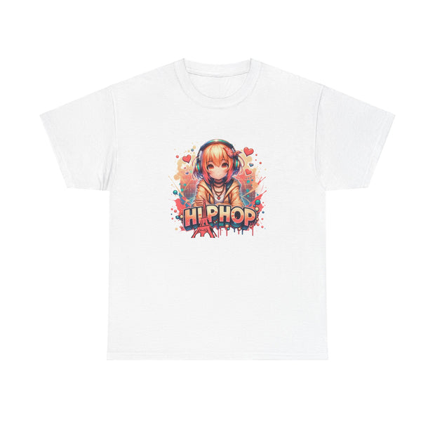 Graffiti Anime Girl Unisex Heavy Cotton Tee