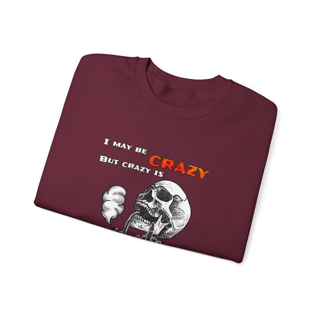 Crazy Skull Unisex Heavy Blend™ Crewneck Sweatshirt