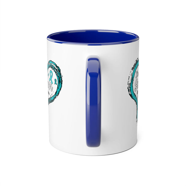 Ovarian Cancer Survivor Accent Mugs, 11oz